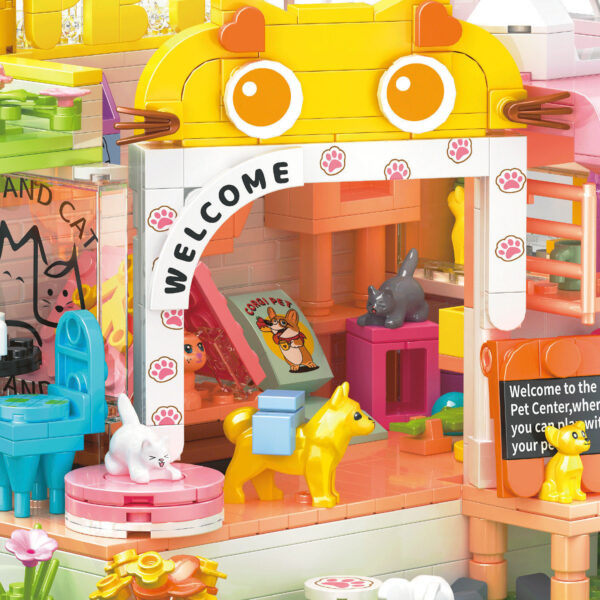 Want Want Dog And Cat Cute Pet House Decoration Building Blocks - Image 4